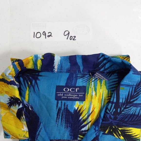 Old College Inn OCI Mens Size Lg Hawaiian Style Shirt Tropical Short Sleeve - Picture 10 of 10